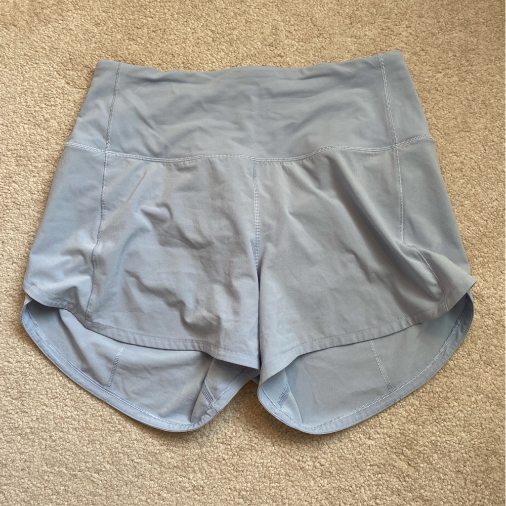 Lululemon Speed Up Shorts 4” - Blue Linen
